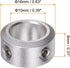 4pcs Shaft Collar 10mm Bore Aluminum Alloy Set Screw Shaft Collars, 16mm OD, 8mm Width, for Wheel Barrow Axle, Gearbox Assemblies, CNC Machine Tools, Industry, Anodization