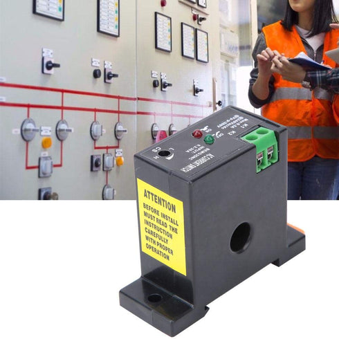Eboxer Miniature Current Switch, 0.2 to 30A Adjustable AC Current Sensing Switch, Self Powered for Industrial Equipment