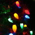 C9 Bulbs 50 32ft 50LED) HAYATA Multi Color Big Classic Christmas Lights LED Indoor Outdoor Home Yard Xmas Tree