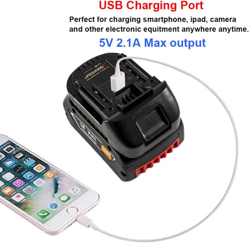 USB Battery Adapter for Makita 18V Lithium-ion LXT Cordless Tool, Convert Bosch 18V Li-ion Battery to Makita 18V