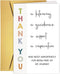 Qamza Cute Thank You Card to Teacher Appreciation Gift to Mentor, Coach, Educator,