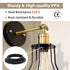 DiCUNO E26 Lamp Shade Rings, Black Threaded Reducer Light Socket Collar Ring 1-3/8 Inches (34mm) and 1-1/2 Inch (39mm)