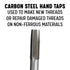 Drill America DWT Series DWTS3/8-24 3/8"-24 Carbon Steel Tap Set (Set of 3)