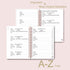 Password Book with Alphabetical Tabs - Spiral Notebook for Internet & Computer Login, Recording Usernames, Passwords,
