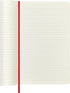 Moleskine Classic Notebook, Soft Cover, Large Ruled/Lined, Scarlet Red, 5" x 8.25", 192 Pages