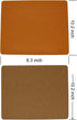 KINOPREV Home,10.2" 8.3",1 Pack Leather Mouse Pad - Wood Mouse Pads with Stitched Edge,PU Non-Slip Mouse Mat,Double