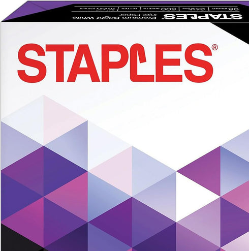 8.5-Inch 11-Inch 24 Lbs. 98 500/Ream Staples Premium X Multipurpose Paper Bright