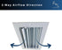 2-Way Commercial (10"x6" 2-Way Upgrade Your Airflow With Curved Blade Ceiling Diffuser & Multi-Shutter Damper