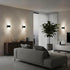 Dimmable 12W 3-Color Touch LED Wall Sconce with Switch Indoor Hardwired Wall Light Fixture Brightness and Temperature