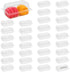 Toyosport 200 Pcs Disposable Hot Dog Container, Hot Dog Trays with Lid, Plastic