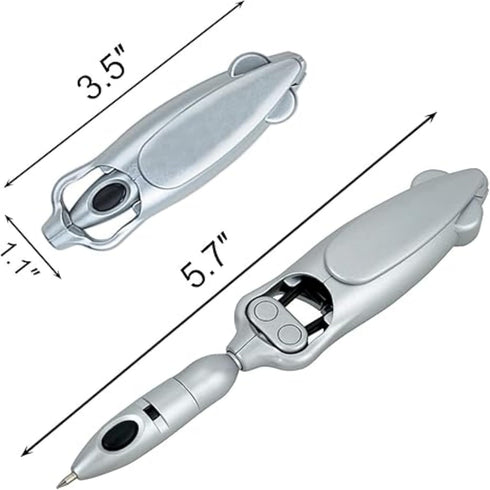 Generic 9X3X2CM) Cool Robotic Transforming Ballpoint Pen Novelty Writing Tool for School Party Decopression Stationery