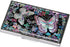 Mother of Pearl Design RFID Blocking Business Card Case, Engraved Slim Metal Holder with Flower Butterfly