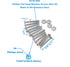#4-40 UNC Stainless Steel Phillips Flat Head Machine Screws Assortment Kit with Nuts
