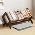 Fox Claw Wood Tilting Bookcase in Living Room/Home/Office, Desktop Book Shelf Organizer Bookshelves Storage