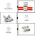 Qjaiune 100Pcs 23mm 304 Trailer Frame Wire Clips, Length Solar Panel Wire Clips, Stainless Steel Cable Clamps