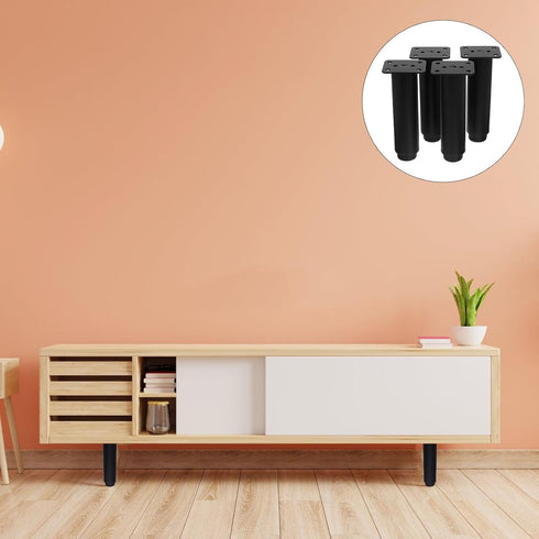 4pcs 15-25cm Mikikit Adjustable Metal Sofa Legs and Furniture Levelers, Extendable Bed Frame Support Feet, Heavy Duty