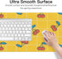 Generic 35. 4" 16. 5" Cute Cherry Yellow Plaid Desk Mat Multifunctional Large Mouse Pad for Desk, Waterproof Dual Sided
