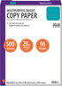 Generic 8.5" 11", 96 20 lb., 500 1 Multipurpose Bright Paper, x Bright, White, Sheets, Ream