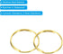 400 Pack 12mm/0.5" PATIKIL Mini Split Rings, OD Split Circular Ring Stainless Steel Clip Ring for Fastening Chandelier