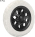 6 Inch, 4 Pack uxcell Shopping Cart Wheels Replacement Rubber Foaming Shopping Bag Trolley Wheel Repair for Folding