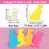 Cute Dog Sticky Notes with Paper Clips, 210 Sheets Cartoon Animal Self-Stick Notes Index Tabs Dog Shape Memo Pads Index Tabs 7 Pack (7 Color) by TIESOME
