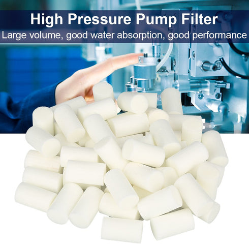 50Pcs High Pressure Pump Filter Sponges for 30MPa Electric Air Compressor Parts