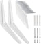 KEILEOHO 24 Pack 6 x 8 Inches Shelf Brackets, Heavy Duty L