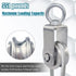 Stainless Steel Cable Pulley Wheel, Swivel Pulley Block for Lifting Gym Equipment, Clothesline, 4 Pack