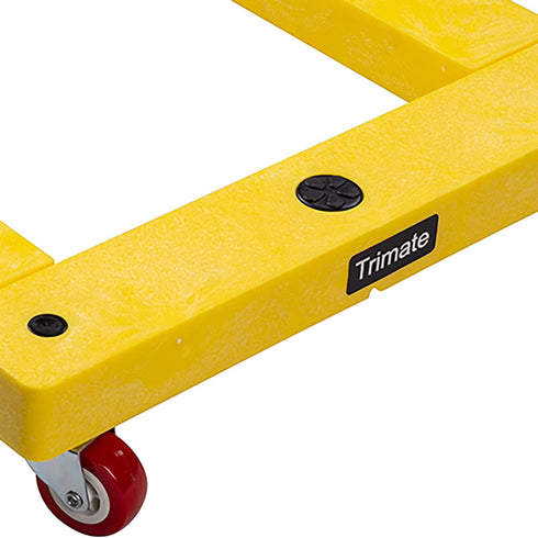 300Lbs, 16x16, KD Furniture Dolly, Square: Multicolor