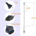 AVCITY Dimmer 15 Set Bulb E26 E27 Pendant Light Kit with Switch Feet Hanging Lamp Cord Plug in Edison Light Socket Rope