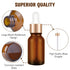 PrettyCare 15 ml Eye Dropper Bottle, 24 Pack Amber Glass Bottles with Golden Caps, Pipettes, Labels, Funnels.