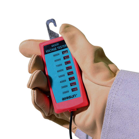 ALLOSUN GK503C NEON Electric Voltage Tester, Max 9000V, Red