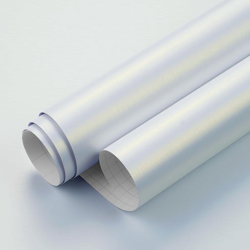 LACHEERY White Stainless Steel Contact Paper, Peel and Stick Metallic Wallpaper for Kitchen & Cabinets