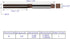 Hand Reamer 3/16" Alloy Tool Steel 9Crsi H8 6 Straight Flutes Hand Milling Cutter Tool
