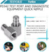 TEXVOKIE PD342 1/8" 1/4"-18 1.63" Test Port and Diagnostic Equipment Quick Nipple with Female Pipe Thread, Fits for PD