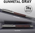 WEMATE Wood Rollerball Pen Set, Fancy Writing Pen with 2 Extra Ink Refills (1 Black & 1 Blue), Black Oak