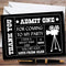 The Card Zoo Black Admit One Movie Film Cinema Personalized Childrens Birthday Party Thank You