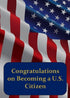 Citizenship Congratulations Card – Patriotic American Flag Gift for Naturalization or New Citizen