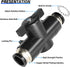 TAILONZ PNEUMATIC 4mm OD Ball Valve Air Flow Control Valve Push to Connect Fitting (Pack of 3)