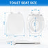 DryLabs 16.5" Round Toilet Seat with Built-In Toddler Seat - Soft Close for Child & Adult, Potty Training Seat, Durable