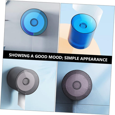 3-Pack Wall-Mounted Toilet Paper Container - Stylish Bathroom Tissue Storage in Random Colors