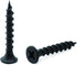 #7 x 1-1/4" Wood Screw 100PCS Black Phosphate Coated Stainless Flat Truss Head Fast Self Tapping Drywall Screws by SG