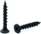 #8 x 1-1/4" Wood Screw, 100 PCS Black Phosphate Coated Stainless Flat Truss Head Fast Self Tapping Screws
