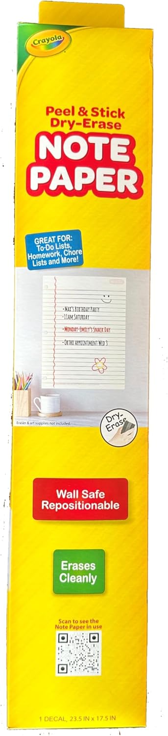 The Peel People Dry Erase Board, Large Notepad Paper Design Whiteboard for School Presentations or Classroom
