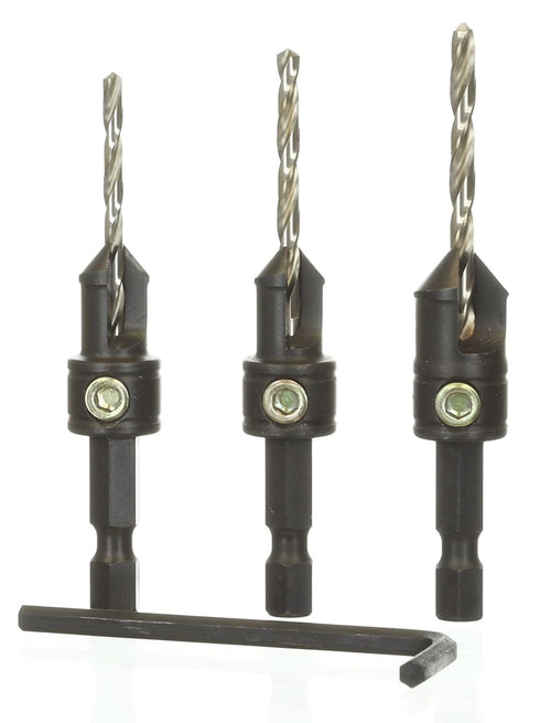 Make it Snappy Tools Quick-Change 3-Pc. Countersink Drill Bit Set, Proudly Made in The USA