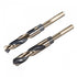 uxcell 2pcs Reduced Shank Drill Bit Set, 16mm 17mm Titanium Nitride Coated High Speed Steel for Stainless Steel, Copper