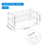 PATIKIL 18 Holes Tube Rack, 2Pcs 16mm Round Hole Acrylic Tube Holder Stand Suitable for Less Than 16mm Dia Tube for Laboratory Scientific Experiments, Clear