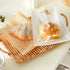 LOPUNER 100pcs 21x25cm Packaging Kraft Paper Bread Bags with Oil-proof Coating for Bakery Sandwich Donuts Cookie