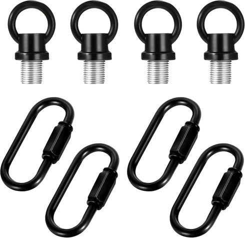 Zelphvt 4 Set 1/8 Inch IP Lighting Loops with Link Buckle Connectors Zinc