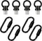 Zelphvt 4 Set 1/8 Inch IP Lighting Loops with Link Buckle Connectors Zinc